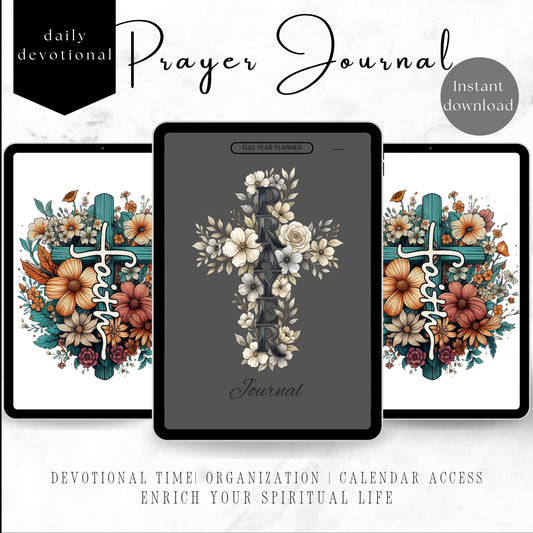 2026 Christian Prayer journal  devotionals, prayer, notes| instantly download